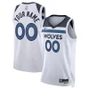 Accattivante Bellissimo Carino Minnesota Timberwolves Nike Unisex Swingman Custom Jersey White Association Edition