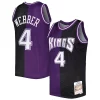 Accattivante Chris Webber Sacramento Kings Hardwood Classics 2000/01 Split Swingman Jersey Purple/Black
