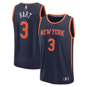 Accattivante Fantastico Josh Hart New York Knicks Fast Break Replica Player Jersey Statement Edition Navy