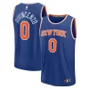 Accattivante Fantastico Ottimo Donte DiVincenzo New York Knicks Fast Break Replica Player Jersey Icon Edition Royal