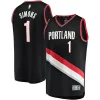 Accattivante Incantevole Anfernee Simons Portland Trail Blazers Youth Fast Break Player Jersey Icon Edition Black