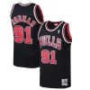 Accattivante Incantevole Dennis Rodman Chicago Bulls 1997/98 Hardwood Classics Swingman Jersey Black