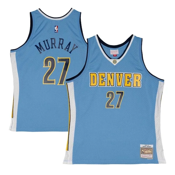 Accattivante Jamal Murray Denver Nuggets 2016/17 Throwback Swingman Jersey Powder Blue