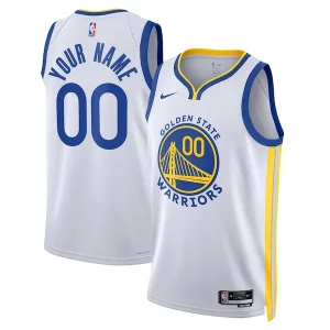 Accattivante Lussuoso Golden State Warriors Nike Unisex Swingman Custom Jersey White Association Edition