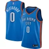 Accattivante Lussuoso Russell Westbrook Oklahoma City Thunder Nike Swingman Player Jersey Icon Edition Blue
