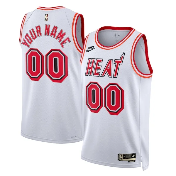Accattivante Miami Heat Nike Unisex 2022/23 Custom Swingman Jersey Classic Edition White