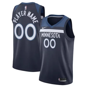 Accattivante Moderno Robusto Minnesota Timberwolves Nike Swingman Custom Jersey Navy Icon Edition