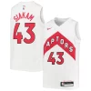 Accattivante Pascal Siakam Toronto Raptors Nike Youth Swingman Jersey Association Edition White/Red
