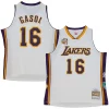 Accattivante Pau Gasol Los Angeles Lakers Unisex Hall of Fame Class of 2023 Throwback Swingman Jersey White
