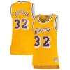 Attraente Carino Magic Johnson Los Angeles Lakers Women's 1984/85 Hardwood Classics Swingman Jersey Gold