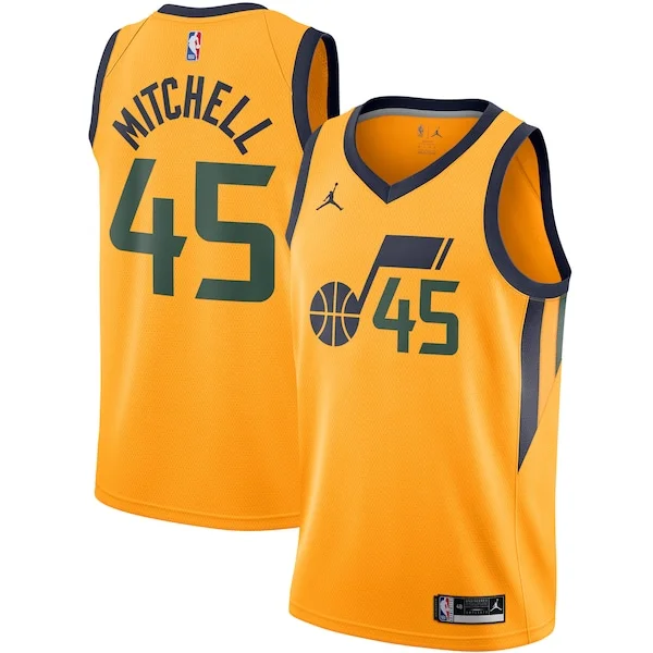 Attraente Donovan Mitchell Utah Jazz Jordan Brand 2020/21 Swingman Jersey Statement Edition Gold