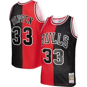 Attraente Duraturo Scottie Pippen Chicago Bulls Hardwood Classics 1997/98 Split Swingman Jersey Red/Black