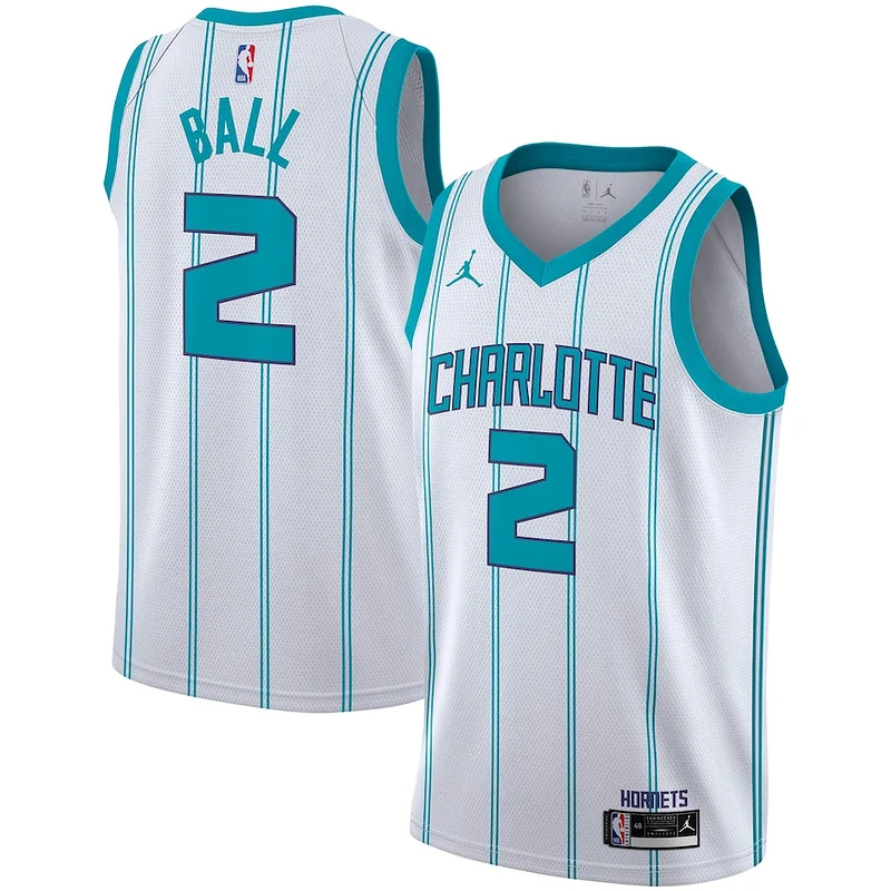 Attraente Eccezionale Sofisticato LaMelo Ball Charlotte Hornets Jordan Brand 2020/21 Swingman Player Jersey Association Edition White