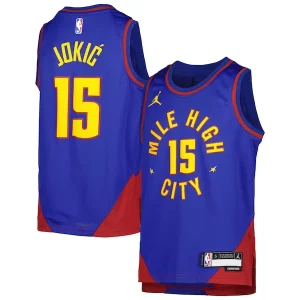 Attraente Elegante Nikola Jokic Denver Nuggets Jordan Brand Youth Swingman Jersey Statement Edition Blue