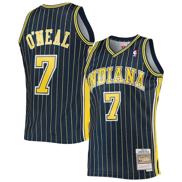 Attraente Fantastico Resistente Jermaine O'Neal Indiana Pacers 2003/04 Hardwood Classics Swingman Jersey Navy