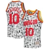 Attraente Gorgeous Sam Cassell Houston Rockets 1993/94 Hardwood Classics Doodle Swingman Jersey White