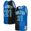 Attraente Lussuoso Kevin Garnett Minnesota Timberwolves Hardwood Classics 1995/96 Split Swingman Jersey Black/Blue