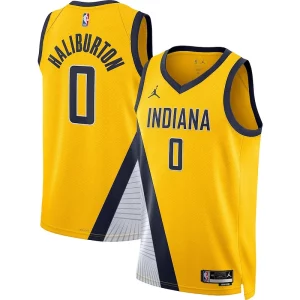 Eccezionale Resistente Carino Tyrese Haliburton Indiana Pacers Jordan Brand Unisex Swingman Jersey Statement Edition Gold