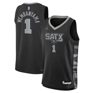 Attraente Raffinato Elegante Victor Wembanyama San Antonio Spurs Jordan Brand Youth Swingman Jersey Statement Edition Black