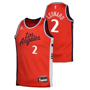 Attraente Raffinato Kawhi Leonard LA Clippers Jordan Brand Youth Swingman Jersey Statement Edition Red