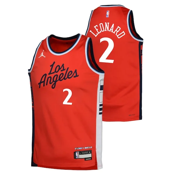 Attraente Raffinato Kawhi Leonard LA Clippers Jordan Brand Youth Swingman Jersey Statement Edition Red