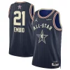 Attraente Splendido Sofisticato Joel Embiid Jordan Brand Unisex 2024 NBA All Star Game Swingman Jersey Navy