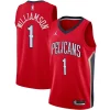 Attraente Stupendo Zion Williamson New Orleans Pelicans Jordan Brand 2020/21 Swingman Jersey Statement Edition Red