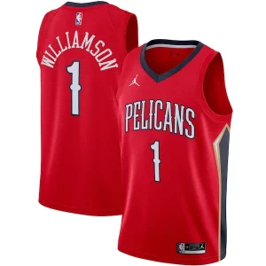 Attraente Stupendo Zion Williamson New Orleans Pelicans Jordan Brand 2020/21 Swingman Jersey Statement Edition Red