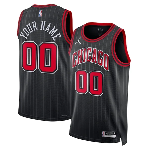 Attraente Versatile Comodo Chicago Bulls Jordan Brand Unisex 2022/23 Swingman Custom Jersey Statement Edition Black