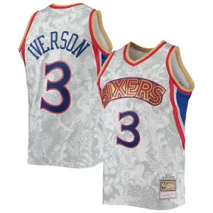 Bellissimo Classico Incantevole Allen Iverson Philadelphia 76ers Hardwood Classics 1996/97 Lunar New Year Swingman Jersey White