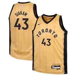 Bellissimo Cool Elegante Pascal Siakam Toronto Raptors Nike Youth Swingman Replica Jersey City Edition Gold
