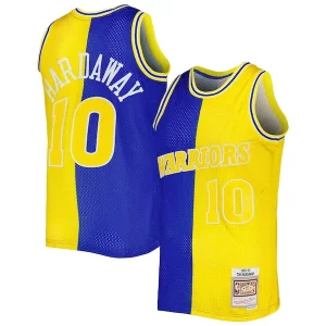 Bellissimo Cool Meraviglioso Tim Hardaway Golden State Warriors Hardwood Classics 1990/91 Split Swingman Jersey Royal/Gold