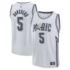 Bellissimo Delizioso Paolo Banchero Orlando Magic Youth 2024/25 Fast Break Player Jersey City Edition Silver