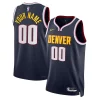 Bellissimo Denver Nuggets Nike Unisex Swingman Custom Jersey Navy Icon Edition