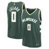 Delizioso Cool Pratico Damian Lillard Milwaukee Bucks Youth Fast Break Replica Player Jersey Icon Edition Hunter Green