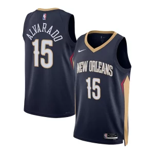 Stupendo Jose Alvarado New Orleans Pelicans Nike Unisex Swingman Jersey Association Edition Navy