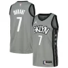 Bellissimo Kevin Durant Brooklyn Nets Nike Swingman Player Jersey Statement Edition Gray/Blue