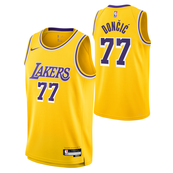 Bellissimo Luka Dončić Los Angeles Lakers Nike Unisex Swingman Jersey Icon Edition Gold