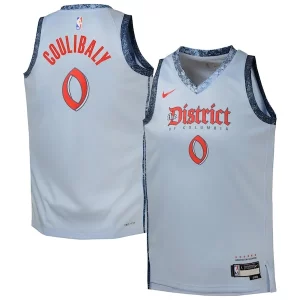 Bellissimo Magnifico Carino Bilal Coulibaly Washington Wizards Nike Youth 2024/25 Swingman Player Jersey City Edition Light Blue