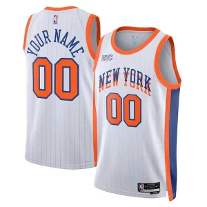 Bellissimo Magnifico New York Knicks Nike Unisex 2024/25 Custom Swingman Jersey City Edition White