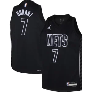 Bellissimo Ottimo Kevin Durant Brooklyn Nets Jordan Brand Youth Swingman Jersey Statement Edition Black