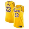 Bellissimo Ottimo Raffinato LeBron James Los Angeles Lakers Nike Authentic Player Jersey Icon Edition Gold