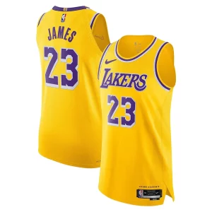 Bellissimo Ottimo Raffinato LeBron James Los Angeles Lakers Nike Authentic Player Jersey Icon Edition Gold