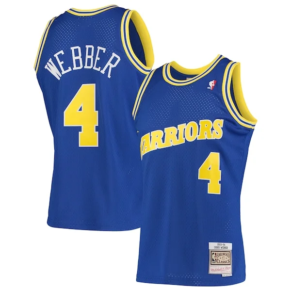 Bellissimo Splendido Fantastico Chris Webber Golden State Warriors 1993/94 Hardwood Classics Swingman Jersey Royal