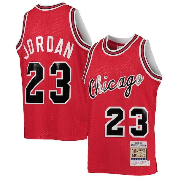 Bellissimo Splendido Youth Chicago Bulls Michael Jordan Red 1984/85 Hardwood Classics Authentic Jersey