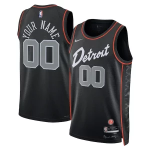 Bellissimo Stupendo Raffinato Detroit Pistons Nike Unisex 2023/24 Custom Swingman Jersey Black City Edition