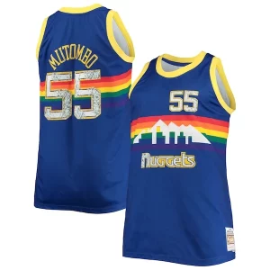 Bellissimo Trendy Magnifico Dikembe Mutombo Denver Nuggets Big & Tall 1991/92 NBA 75th Anniversary Diamond Swingman Jersey Blue
