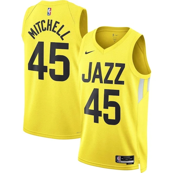 Carino Attraente Comodo Donovan Mitchell Utah Jazz Nike Unisex Swingman Jersey Icon Edition Gold