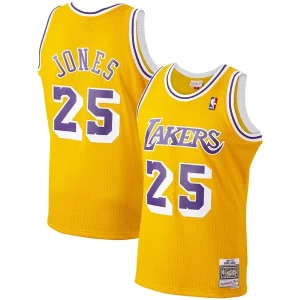 Carino Comodo Ed Jones Los Angeles Lakers 1994/95 Hardwood Classics Swingman Jersey Gold