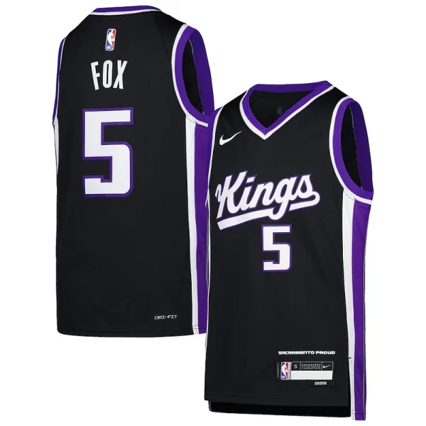 Carino Delizioso De'Aaron Fox Sacramento Kings Nike Youth Swingman Jersey Icon Edition Purple